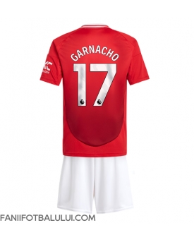 Manchester United Alejandro Garnacho #17 Echipament de Fotbal Replică 2024-25 Copii Acasa (+ Șorturi)